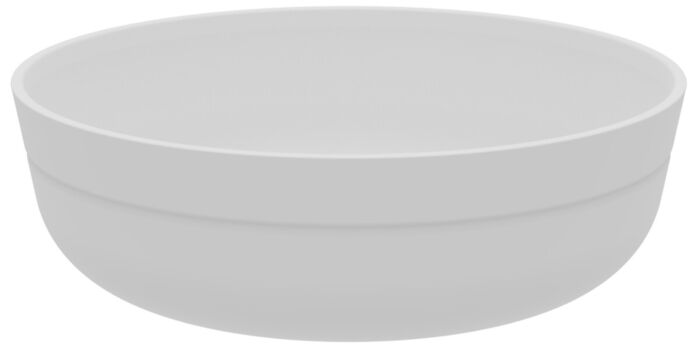 Hu melamine ronde schaal 184 x (6 Pack) 1000ml (60mm) Wit