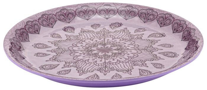 Mehndi Melamine Dish (350x350x30mm) Purpule