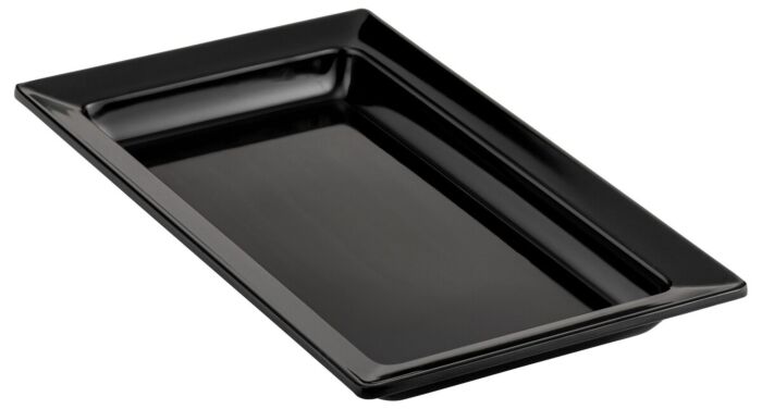 1-4 Size Melamine Classico Tray 500ml (265x162x30mm) Black