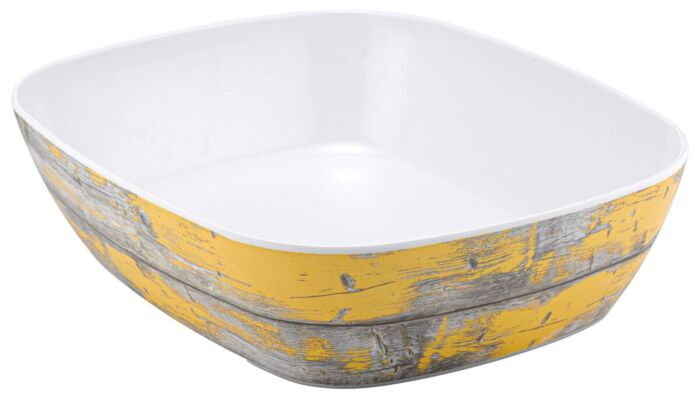 GN 1-2 Tura Melamine Crock 3.5L (265x325x80mm) Rustiek geel