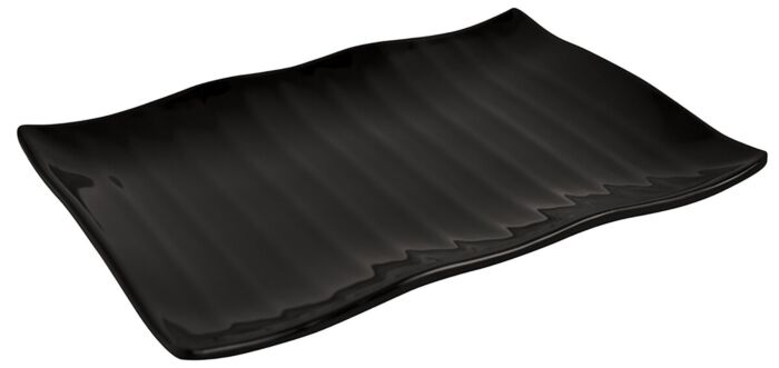 Melamine serveerschaal Wavy (300x210x30mm) Zwart