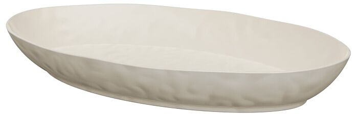 Ovale melamine schaal Pigment 5L (530x325x70mm) Perkament