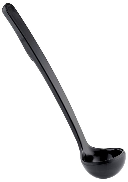 Melamine Solid Ladle 0.6oz (217mm) Black