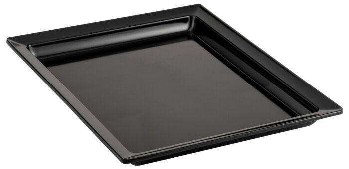 1-2 Size 30mmH Melamine Classico Tray 700ml (325x265x30mm) Black