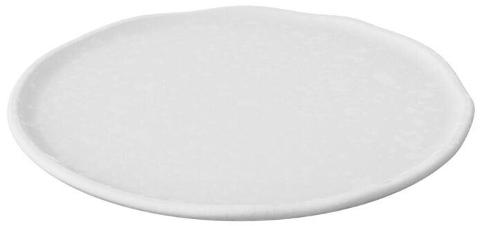 Mineral Melamine Crackle Plate Blanche