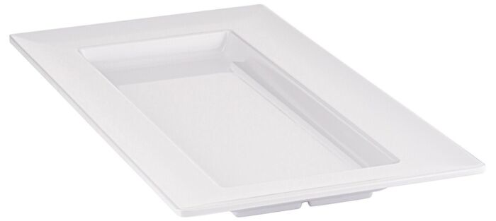 Melamine Rectangular Dover Tray 300ml (375x187x30mm) White