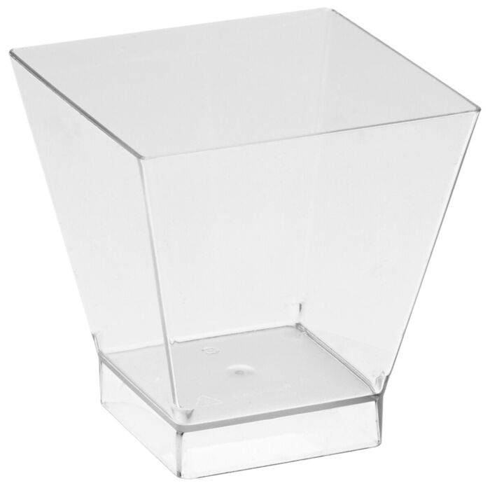 Kom vierkante stijl 15cl (54x54x54mm) Transparant