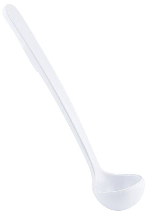 Melamine Solid Ladle 0.6oz (217mm) White