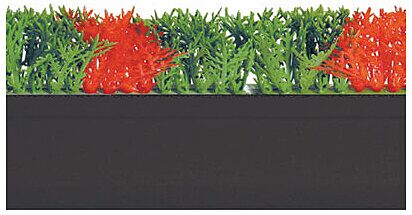Zware scheidingsvoet voor garnering Rood/Groen (750x80mm) Zwart