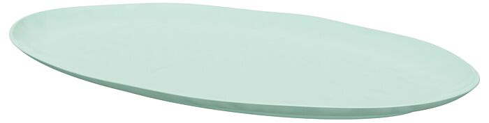 Ovaal melamine plateau Pigment (530x325x30mm) Aqua