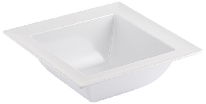 Melamine Square Dover Dish 2L (250x250x90mm) White