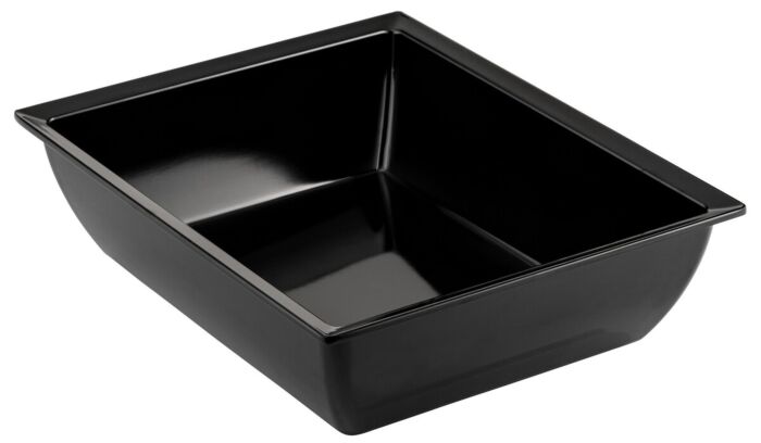 GN 1-2 Melamine Classico Crock 4L (325x265x90mm) Zwart
