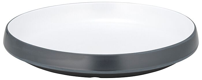 Trafalgar Melamine Grote Ondiepe Schaal (280x260x39mm) Wit en Druif