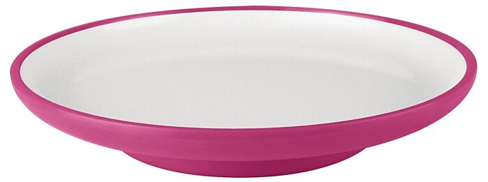 Melamine Sushi Plate (140x22mm) Pink/White