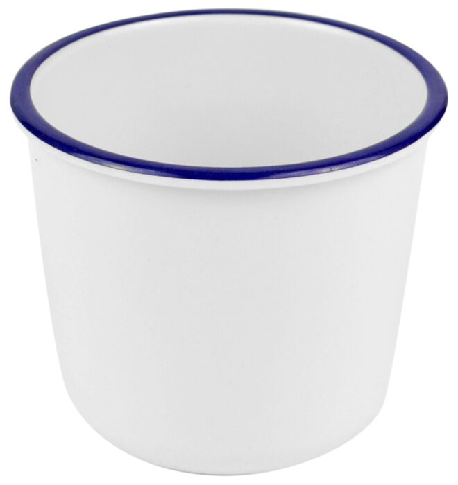 Enamelware Melamine Pot 400ml (100x85mm) Blue