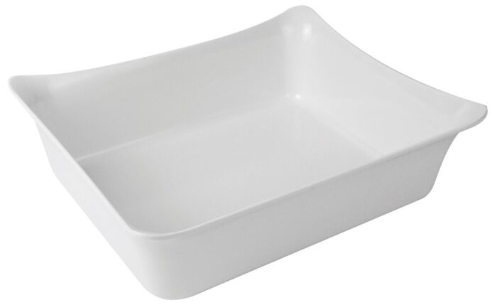 GN 1-2 Melamine Fleur Crock w/SF 4L (325x265x100mm) Wit