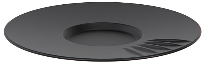 Talon melamine thee- en koffieschotel (148x18mm) Zwart