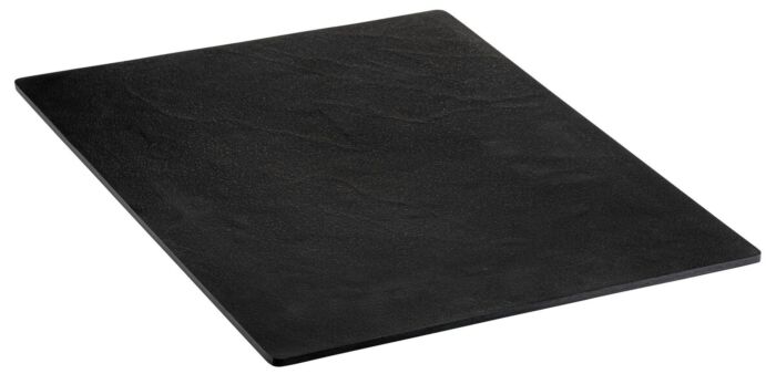 Melamine plateau leisteen-effect w/sf (350x285x10mm) Zwart