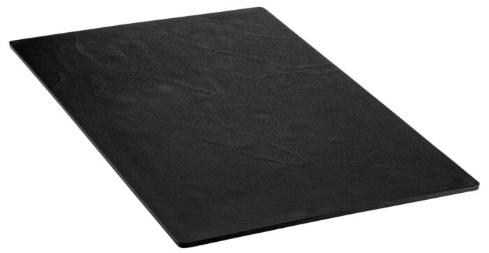 Melamine plateau leisteen-effect w/sf (285x430x10mm) Zwart