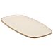 Marl Melamine Rectangular Side Plate (300x153mm) Cream