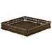 Poly Wicker Basket (280x280x50mm) Willow