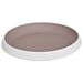 Trafalgar Melamine Large Shallow Dish (245x225x34mm) White and Taupe