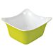 1-6 Size Melamine Fleur Crock w/SF 1L (176x162x100mm) Lime Green/White