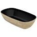 1-4 Size Tura Melamine Crock 1.5L (265x162x80mm) Black