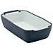1-3 Size Marl Melamine Crock 2.3L (325x176x80mm) Steel Blue