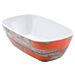 1-4 Size Tura Melamine Crock 1.5L (265x162x80mm) Rustic Orange
