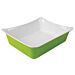 1-2 Size Melamine Fleur Crock w/SF 4L (325x265x100mm) Green/White