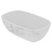 Carrara Melamine Crock 1.5L (265x162x80mm) White