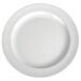 Melamine Basic Plate (225x20mm) Polar White
