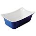 1-4 Size Melamine Fleur Crock w/SF 2L (265x162x100mm) Blue/White