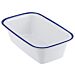 1-4 Size Enamelware Melamine Dish 1.5L (265x162x80mm) Blue