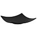 Pigment Melamine Square Curved Plate (225x225x51mm) Noir