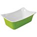 1-4 Size Melamine Fleur Crock w/SF 2L (265x162x100mm) Green/White