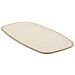 Marl Melamine Rectangular Side Plate (355x190mm) Cream