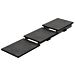 Three Tier HPL Riser (210x840mm) Tempered Steel Effect