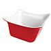 1-6 Size Melamine Fleur Crock w/SF 1L (176x162x100mm) Red/White