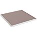 Trafalgar Melamine Small Square Plate (305x305x19mm) White and Taupe