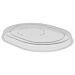 Hu SAN Oval Tray Lid to fit 73151 (12 Pack) (190x153x18mm) Clear