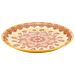 Mehndi Melamine Dish (350x350x30mm) Orange