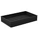 Poly Wicker H Basket (540x335x100mm) Black