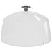 SAN Dome Lid with Alloy Handle (270x180mm) Clear
