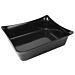 1-2 Size Melamine Fleur Crock w/SF 4L (325x265x100mm) Black