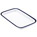 1-4 Size Enamelware Melamine Gastro Tray (265x162x30mm) Blue