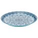 Mehndi Melamine Dish (350x350x30mm) Blue