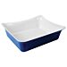 1-2 Size Melamine Fleur Crock w/SF 4L (325x265x100mm) Blue/White