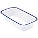 1-3 Size Enamelware Melamine Dish 2L (176x325x80mm) Blue